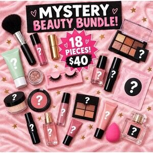 Assorted Mystery Makeup Bundle Mixed Lot - All Skin Types 18 products